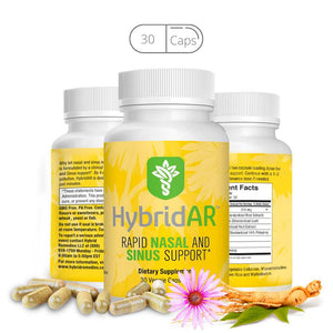 
            
                Load image into Gallery viewer, HybridAR Rapid Nasal &amp;amp; Sinus Support – All-Natural Pharmacist Formulated to Support Seasonal Allergies - Gluten-Free, Non-GMO, Vegan
            
        